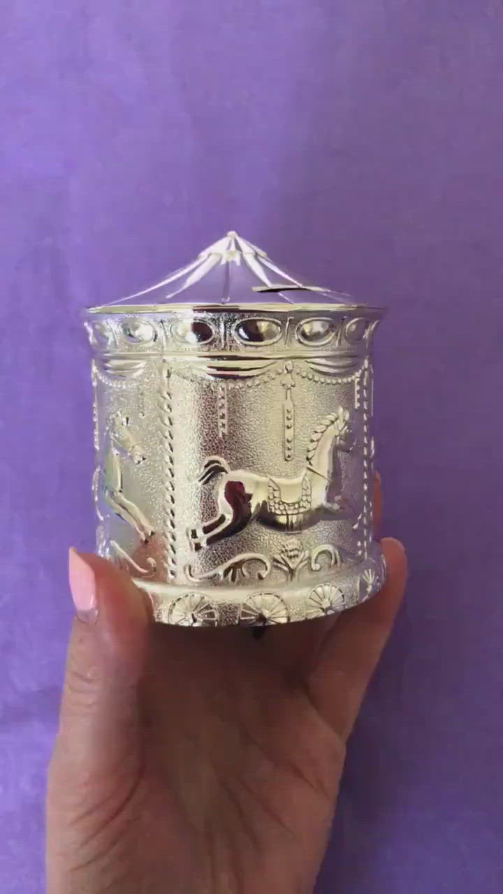 Silver Money Box Carousel