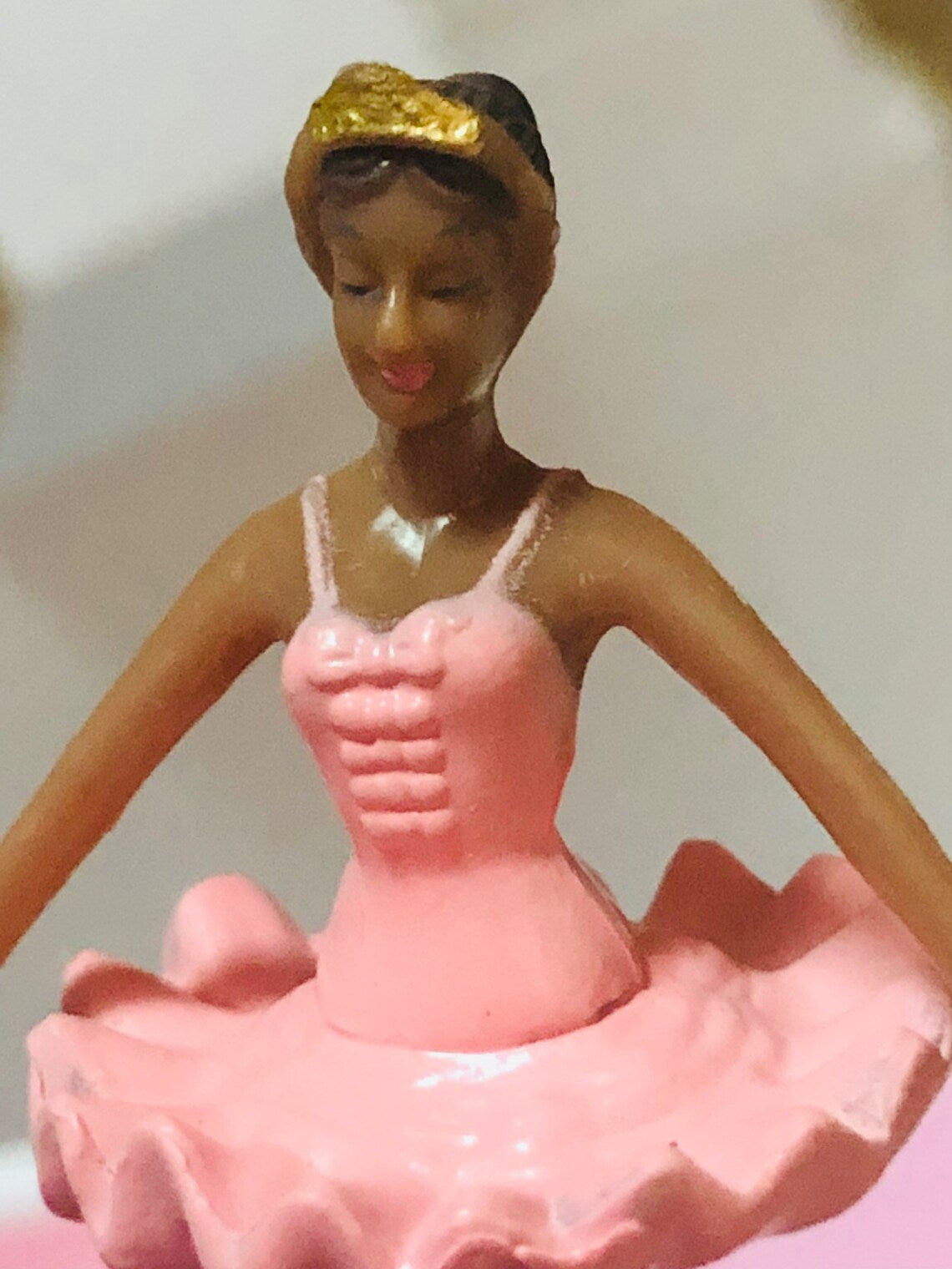 Personalised Black Ballerina, You are my sunshine musical jewellery box WOODEN