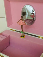 Load image into Gallery viewer, Personalised Black Ballerina, You are my sunshine musical jewellery box WOODEN
