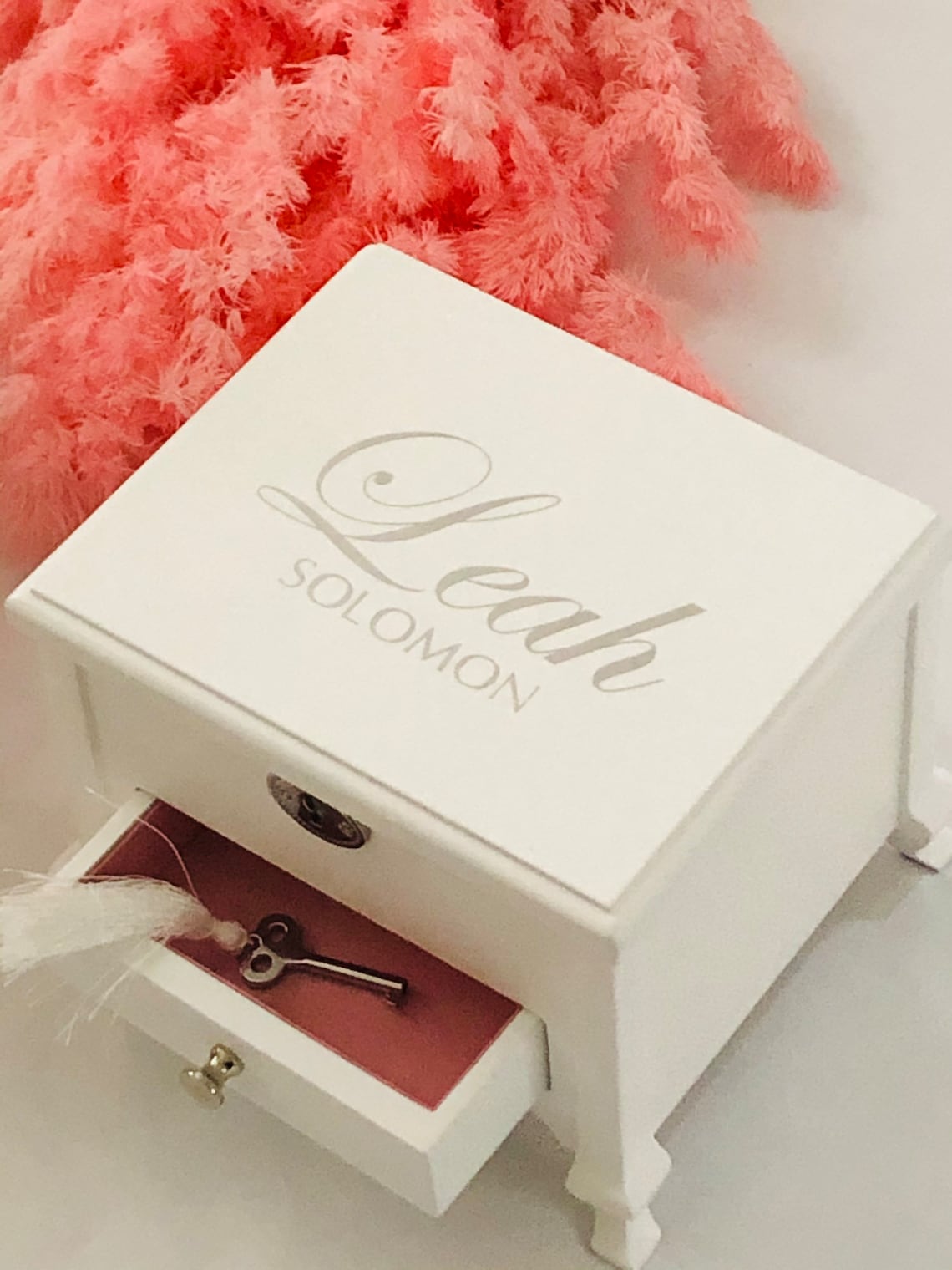 Personalised WOODEN Ballerina Musical Jewellery Box