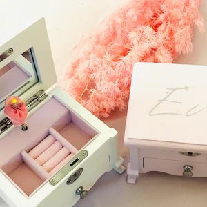 Personalised WOODEN Ballerina Musical Jewellery Box