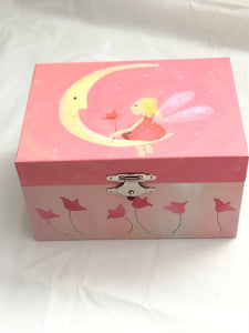 Girl and Moon Musical Jewellery Box