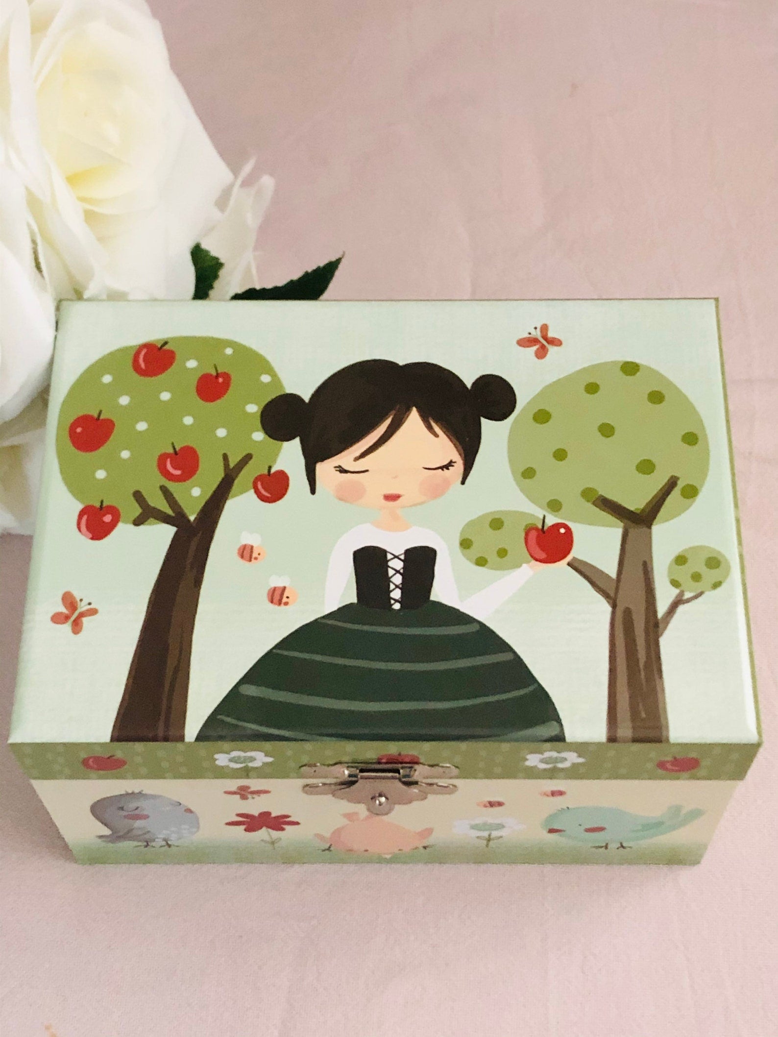 Frolicking in the Woodlands Ballerina Musical Jewellery Box