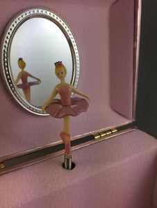 Vintage Inspired Dancing Ballerina Musical Jewellery Box