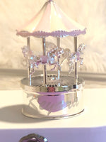 Load image into Gallery viewer, Personalised PINK Rock-A-Bye-Baby Musical Carousel
