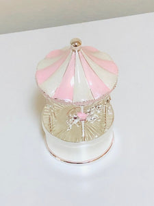 Personalised PINK Rock-A-Bye-Baby Musical Carousel