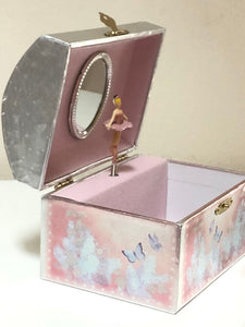 Vintage Inspired Ballerina Musical Jewellery Box