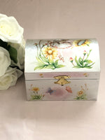 Load image into Gallery viewer, Vintage Inspired Sunflower Fairy Musical Jewellery Box
