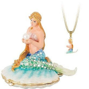 The Little Mermaid Jewel Box with Necklace and Pendant