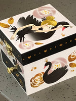 Load image into Gallery viewer, Black Swan Musical Jewellery Box
