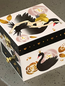 Black Swan Musical Jewellery Box