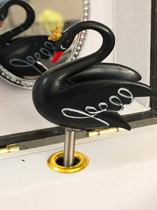 Black Swan Musical Jewellery Box