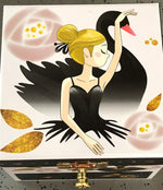 Load image into Gallery viewer, Black Swan Musical Jewellery Box
