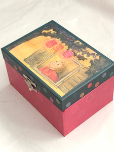 Girl in Contemplation Musical Jewellery Box