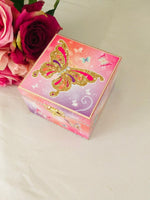 Load image into Gallery viewer, Wooden Butterfly Musical Jewellery Box
