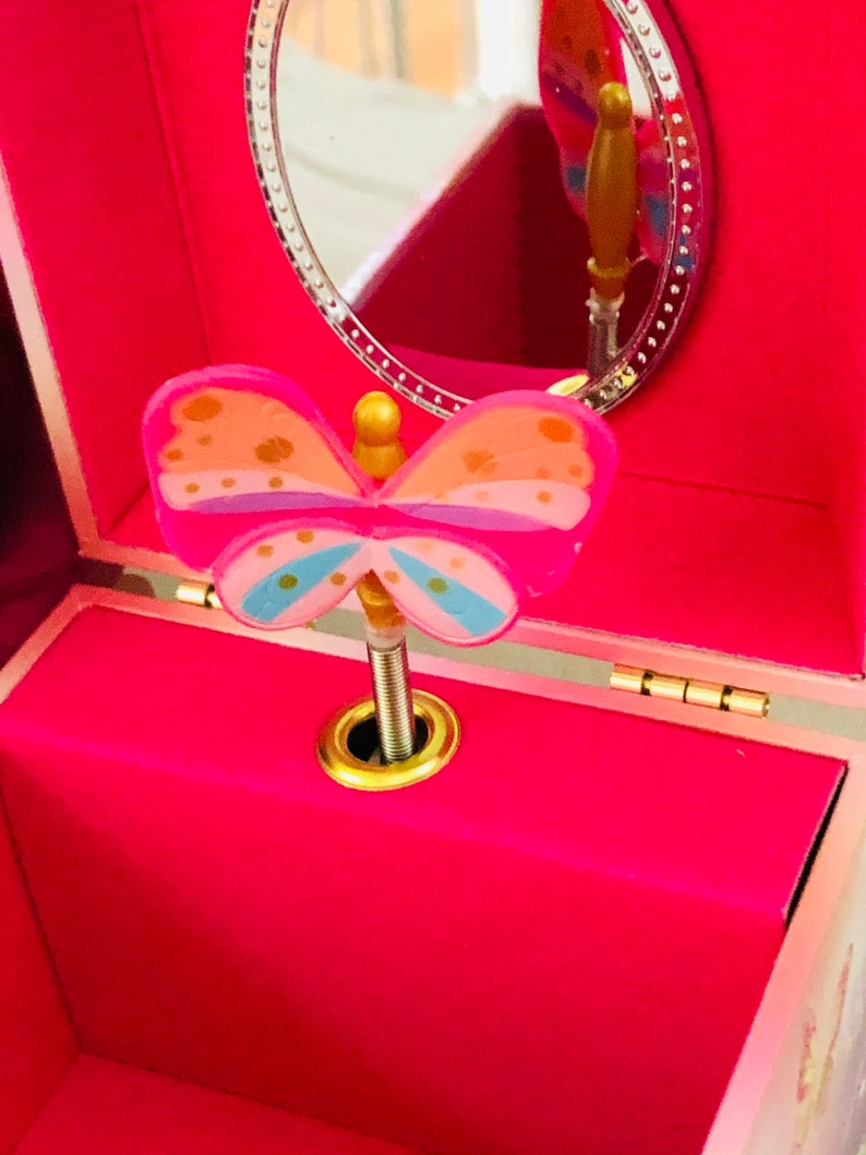 Wooden Butterfly Musical Jewellery Box