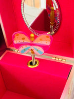 Load image into Gallery viewer, Wooden Butterfly Musical Jewellery Box
