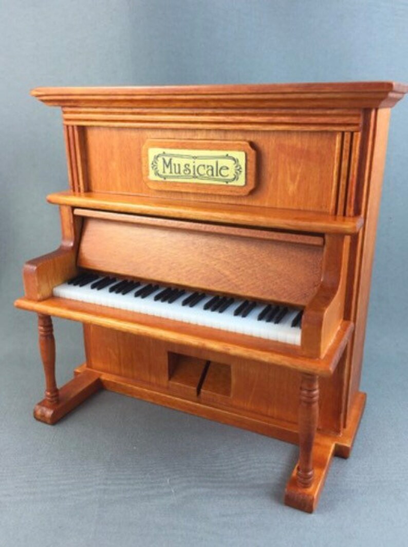 Wooden Piano Music Box