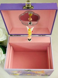 Fairy Garden Musical Jewellery Box with Pearl Handle