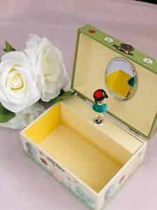 Frolicking in the Woodlands Ballerina Musical Jewellery Box